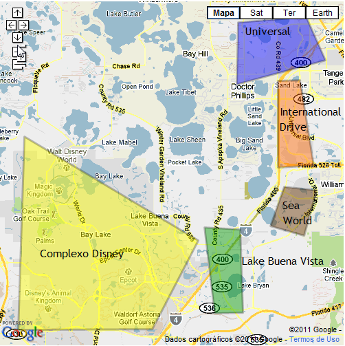 Mapa Orlando