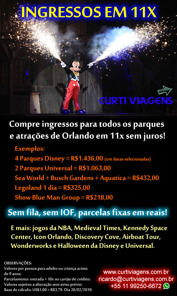 ingressos orlando