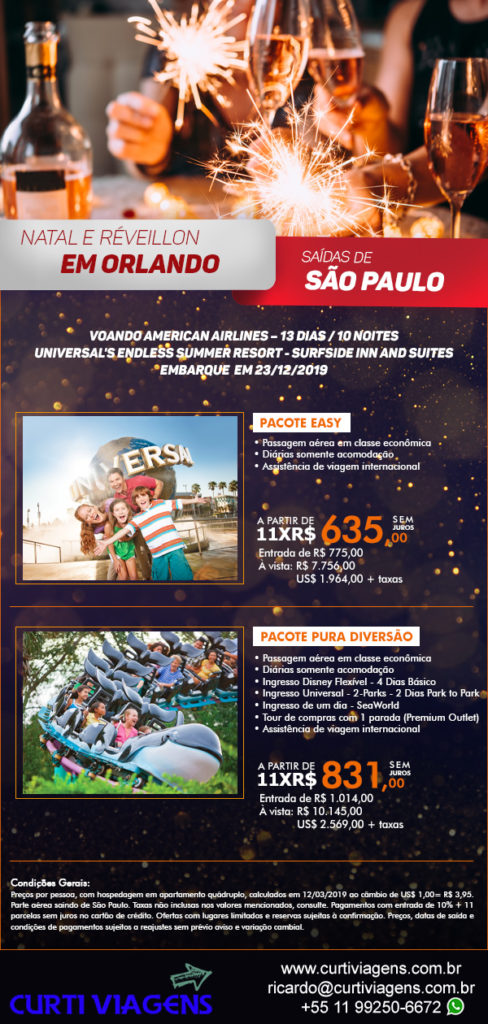 Natal e Reveillon em Orlando