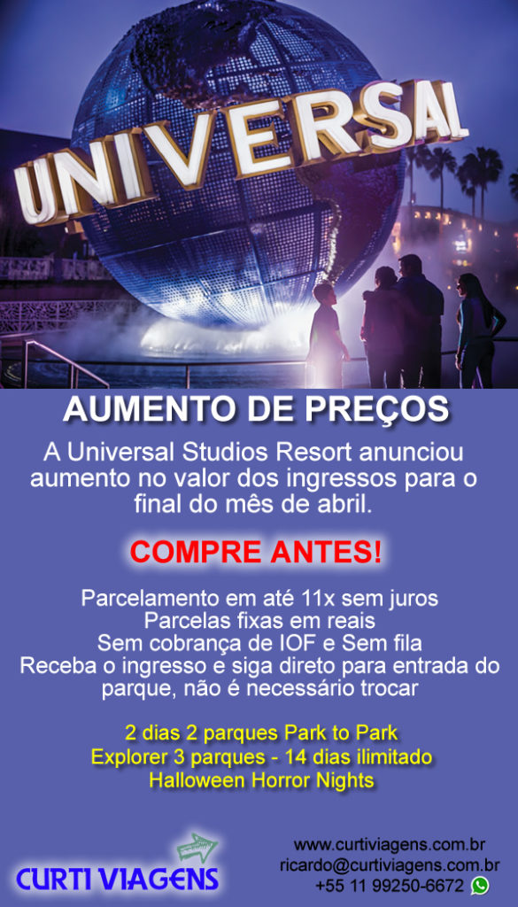 ingressos universal